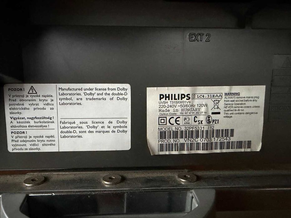 Продам телевізор Philips 32" (UVSH T315XW01V9)