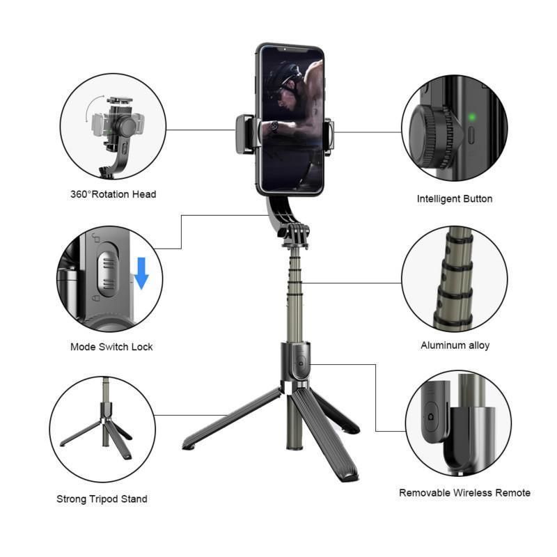 Стабілізатор телефону Gimbal L08. Штатив тримач телефону