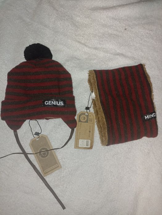 Шапочка для хлопчика зимова зимовий комплект