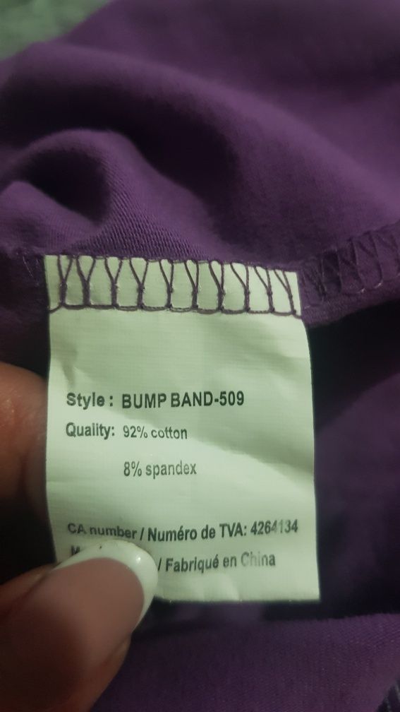 Mamalicious nowy bump band bawełniany przedłużacz spodni ciązowych r M