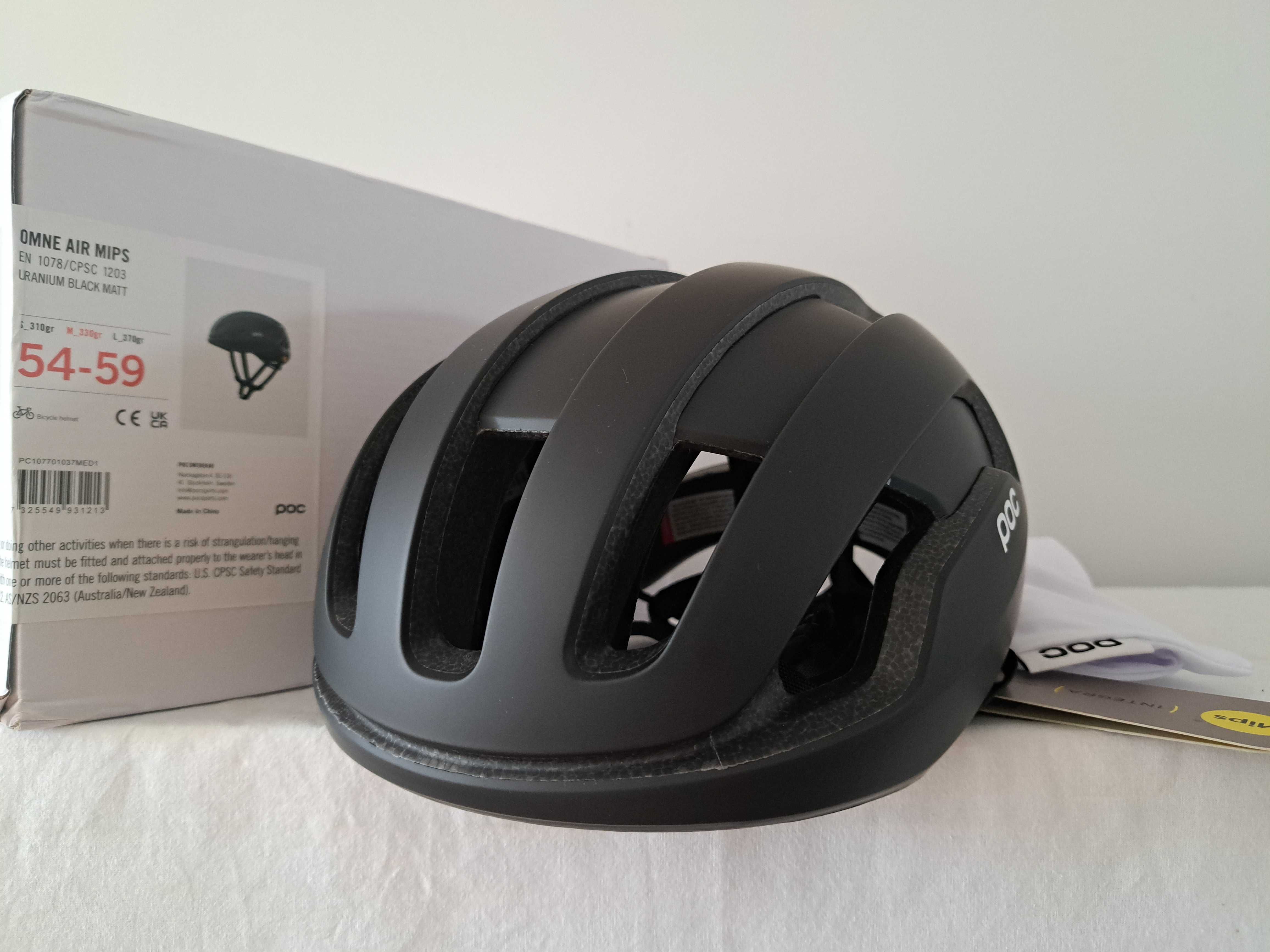 Kask rowerowy Poc Omne Air Mips Uranium Black Matt M 54-59cm