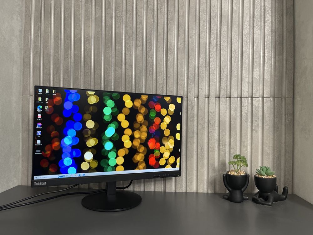75 hz Безрамковий Монітор Lenovo ThinkVision S22e-19 full hd