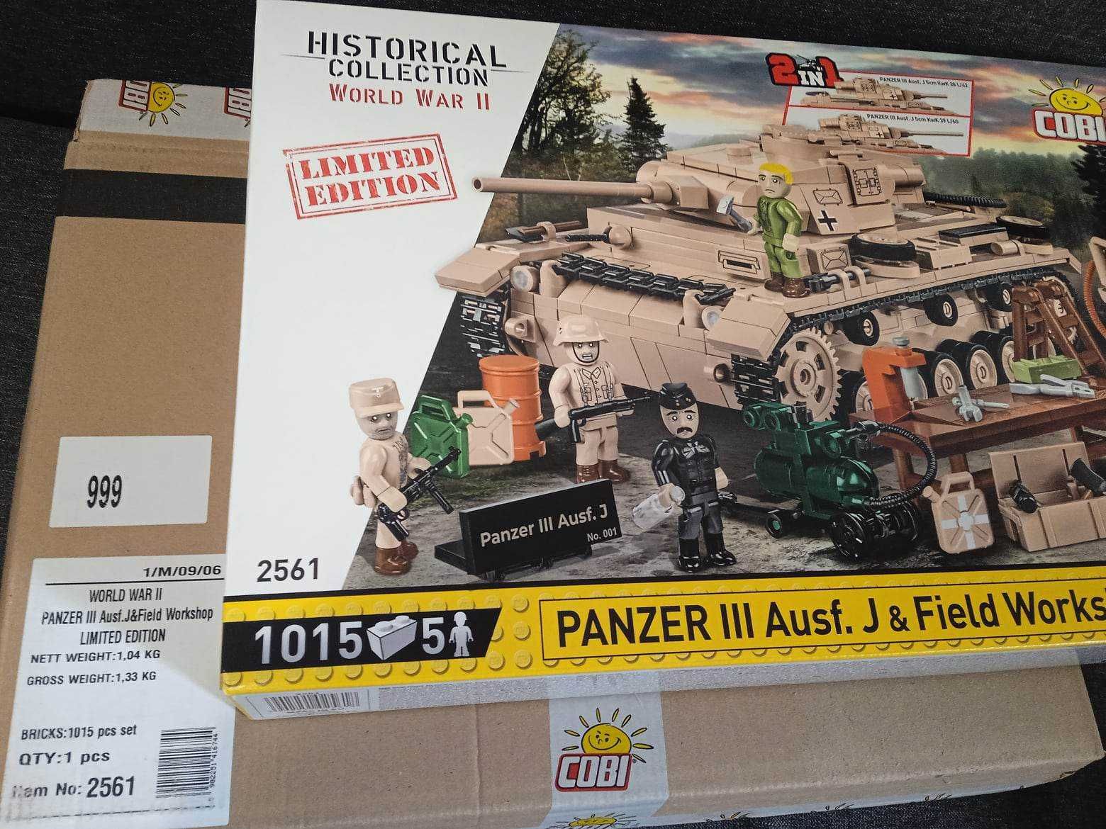 COBI 2561 Panzer III Ausf. J - Edycja limitowana no 999 Nowy