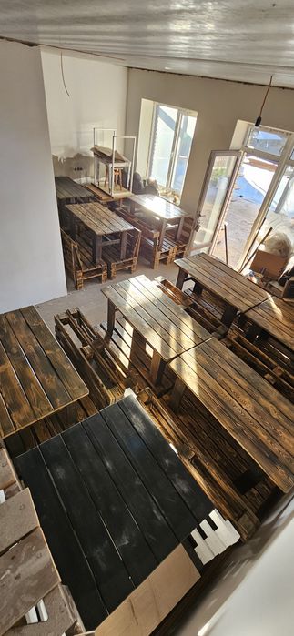 Вуличні садові меблі з піддонів. Лавка. Диван. Стіл. Журнальний стіл.