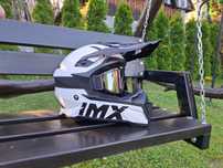 Kask IMX + gogle na cross motocyklowy rozmiar M