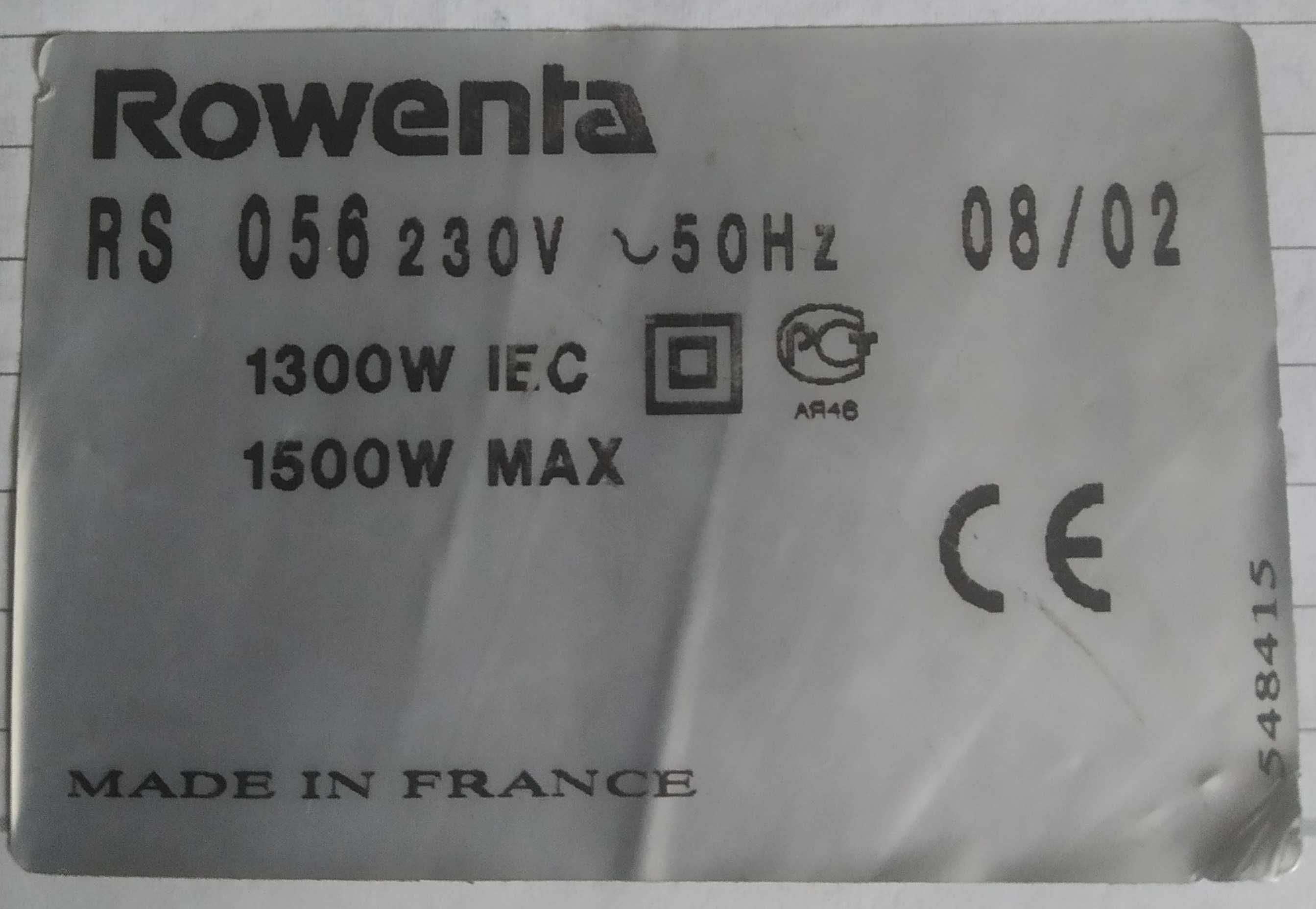 Пылесос Roventa RS056 1300-1500W запчасти
