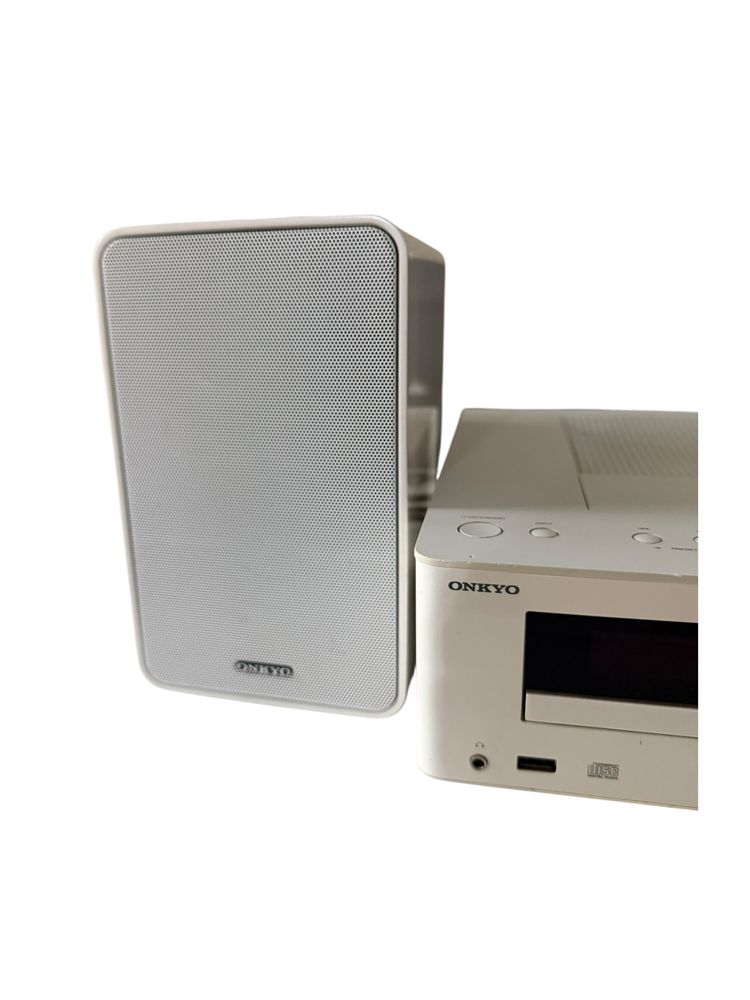 wieża stereo onkyo CR-255 biała wraz z głośnikami