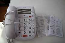 telefon stacjonarny z duzym cyferblatem