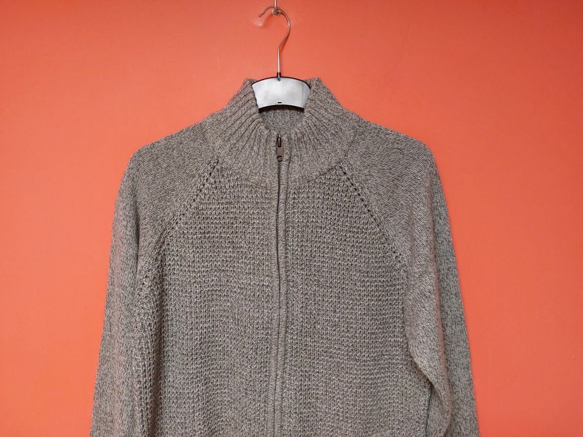Stylowy sweter rozpinany męski tu bluza L