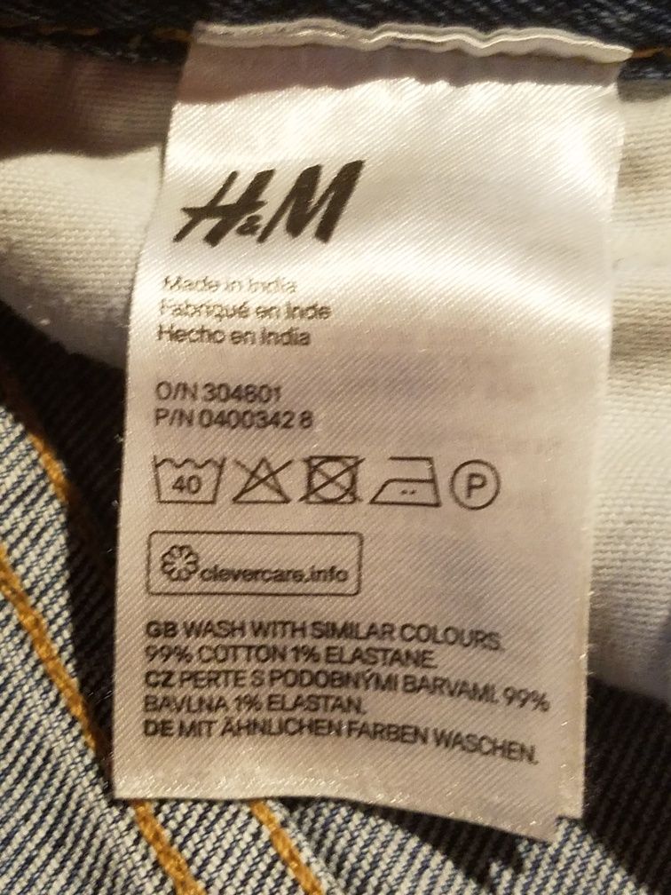Spodenki jensowe H&M 34W z elastanem