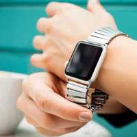 Эластичные металлические браслеты для Apple Watch 38/40 S и 42/44 M
