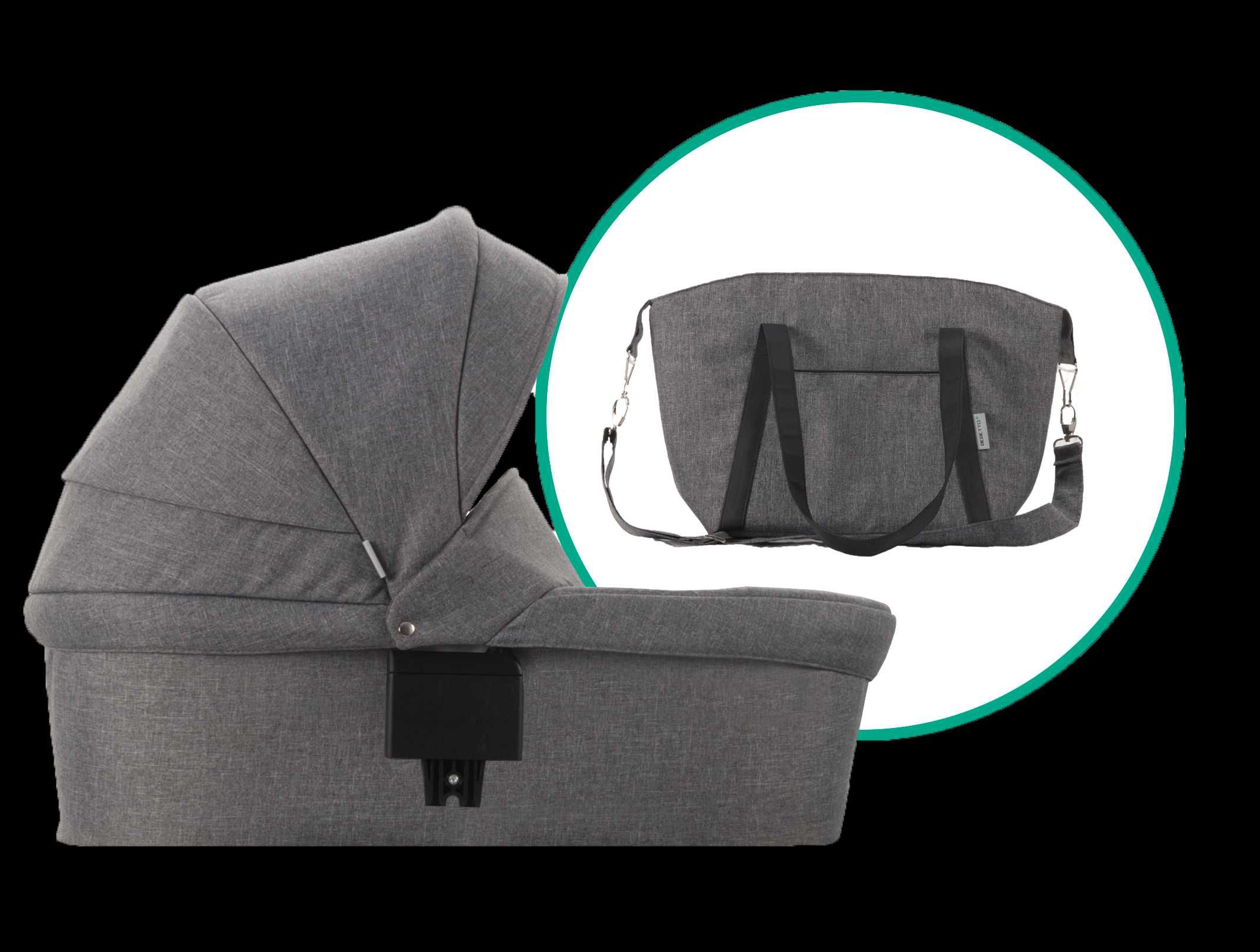 Wózek 2w1 Nico 03/LJ195 BEBETTO +Gondola +Torba +Adaptery do fotelika