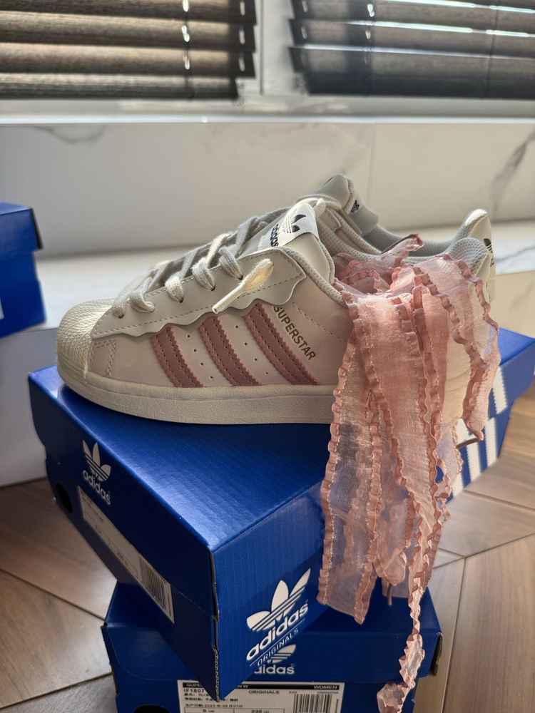 ORIGINAL Adidas Superstar Cappuccino Pink НАЛОЖКА (IN BOX)