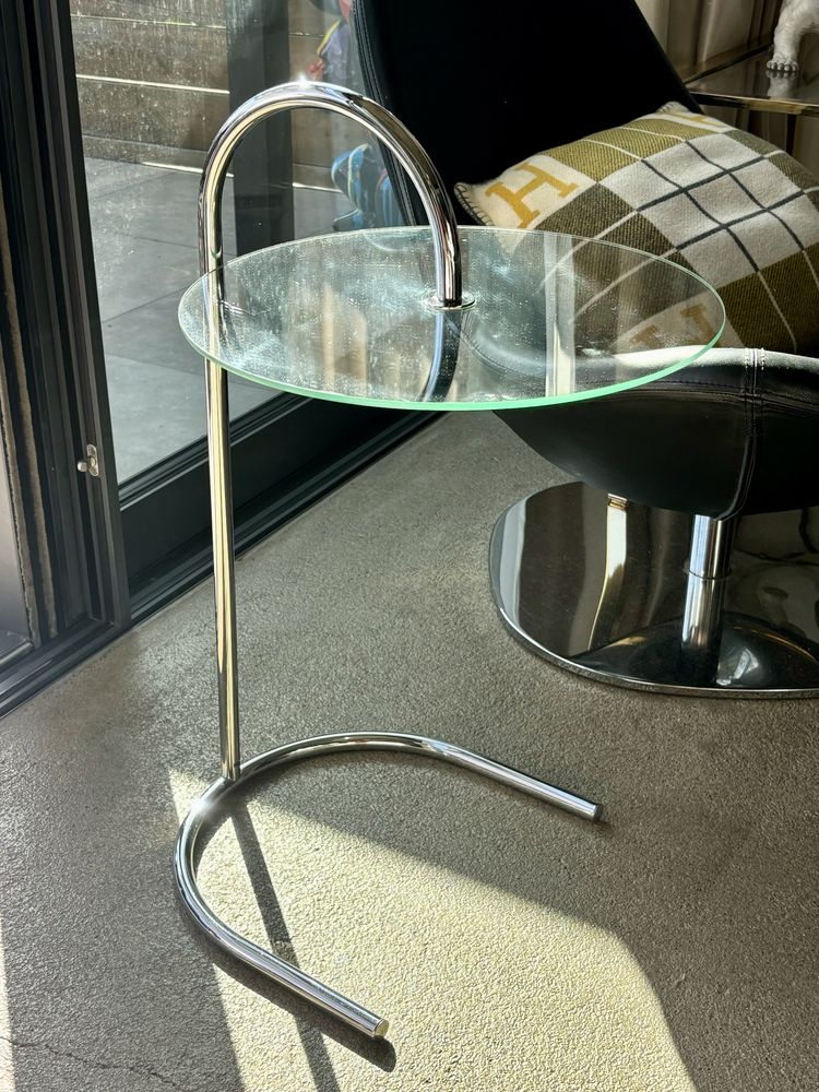 Chromowany Stolik RY Ikea proj Tord Bjokrlund lata 80 Ikona Designu