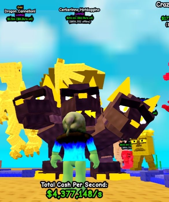 Продаю Cerberinno Hotdoggino в plants Vs brainrot