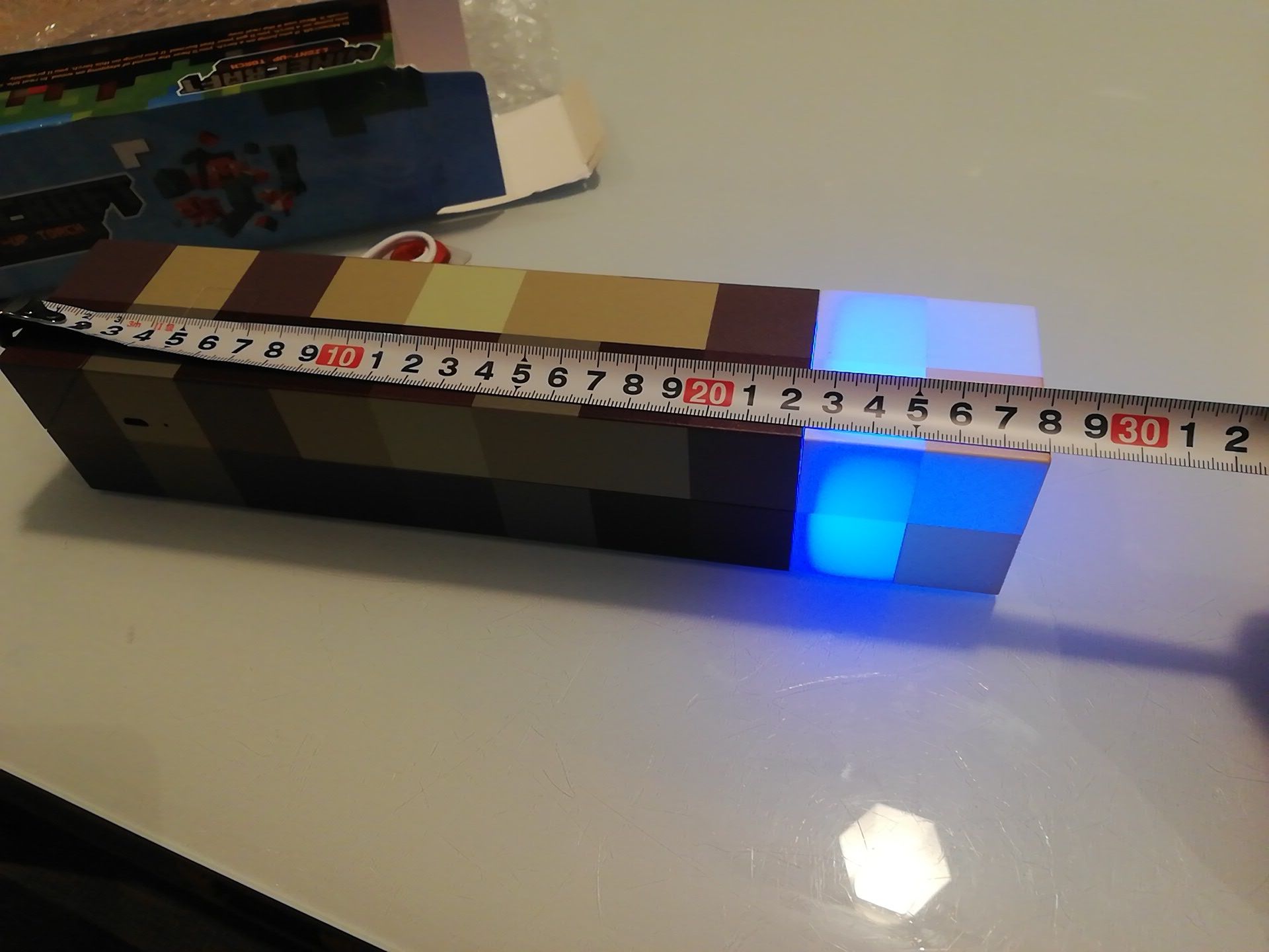 NOWA Pochodnia LED Minecraft 4 kolory super zabawka