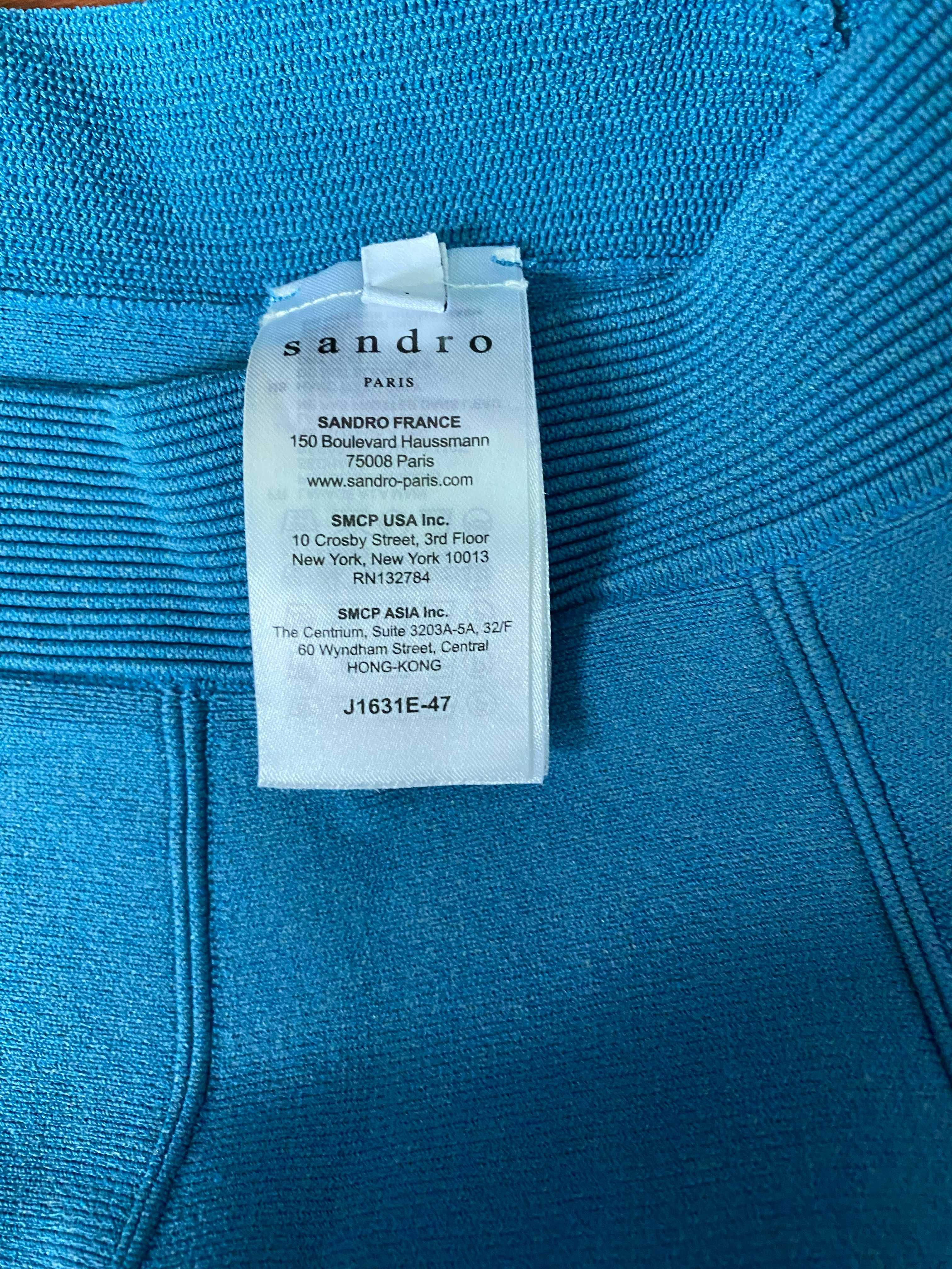 Голубая мини юбка Sandro Р. S