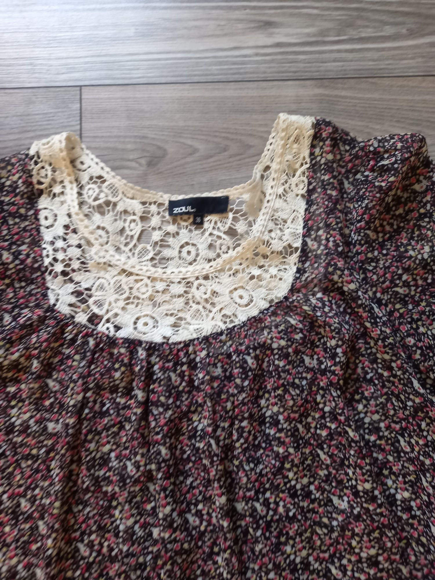 ZOUL oversize śliczna zwiewna BOHO  sukienka / tunika jak nowa S/M/L