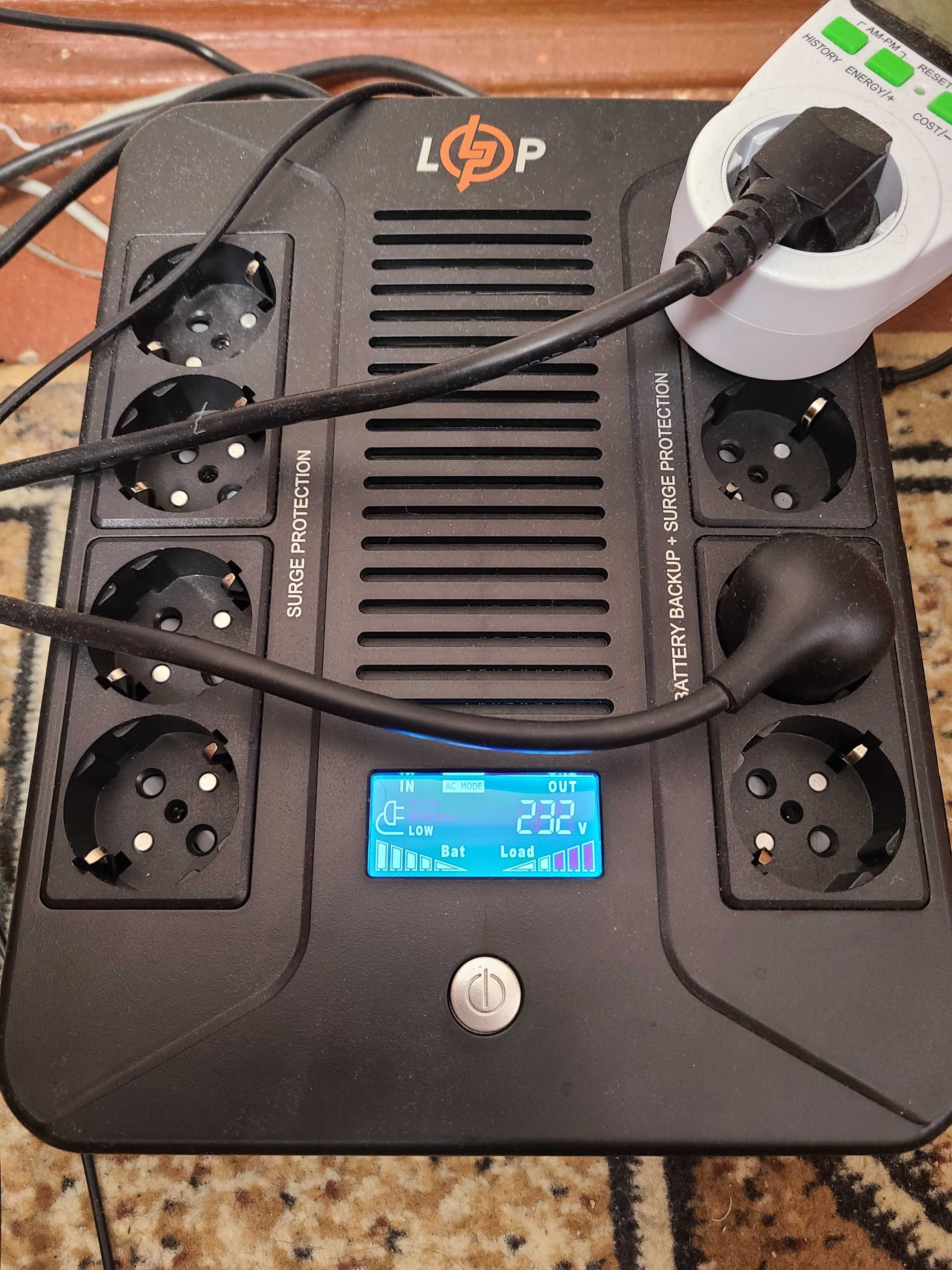 ДБЖ LogicPower LP-UL1000VA-8PS (LP16162)