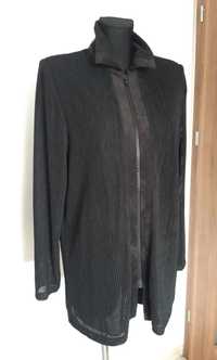 Narzuta sweter czarny suwak 38 M