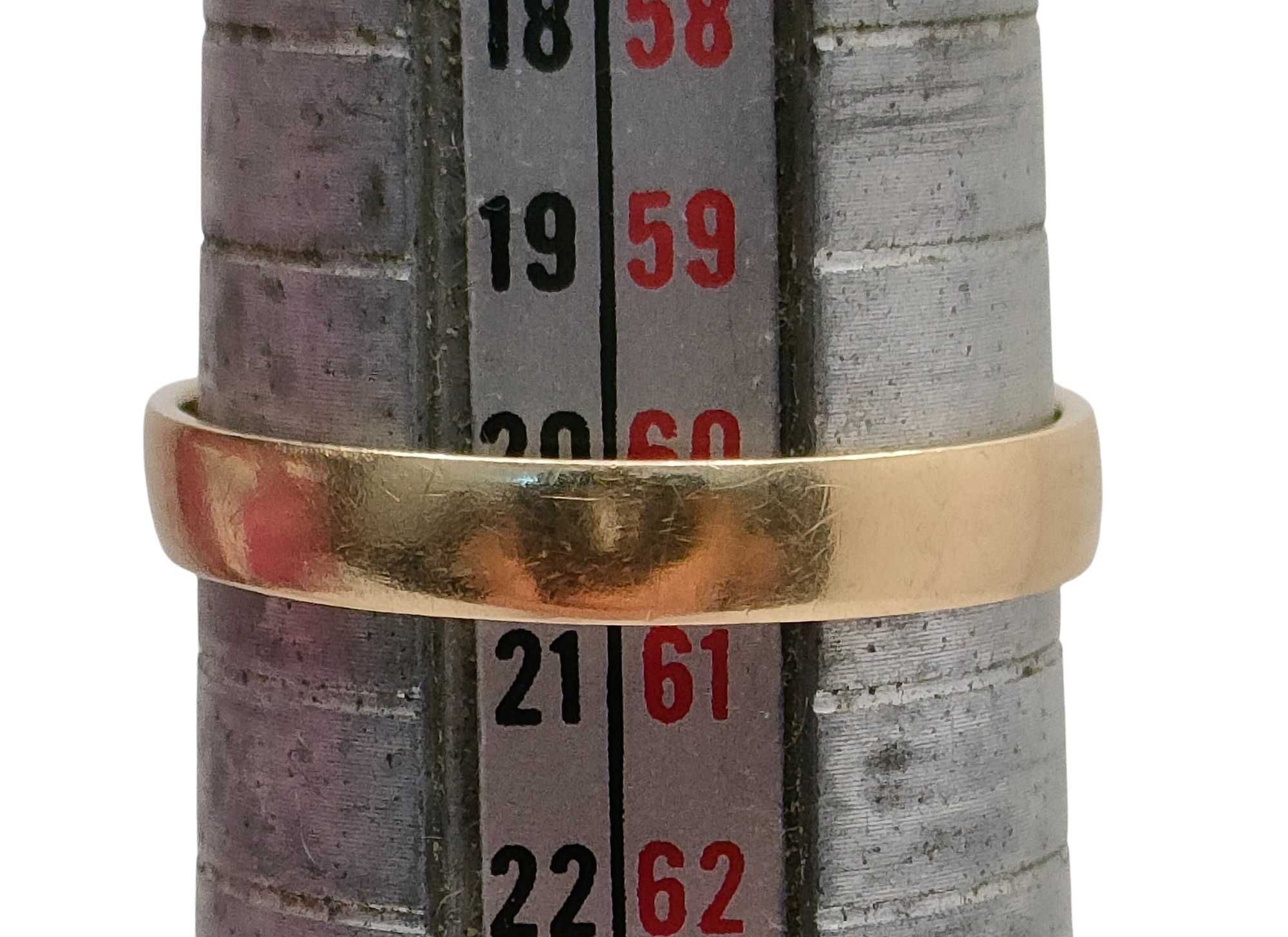 Złote obrączki para 585/4,30g/ ROZMIAR 20 (1,94g+2,36g)