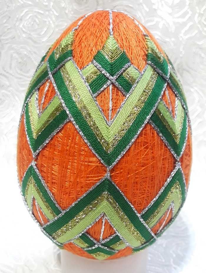 Jajko- pisanka 12 cm Haft Temari