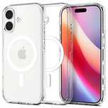 Etui Spigen Ultra Hybrid MagSafe na iPhone 17 - przezroczysto-białe