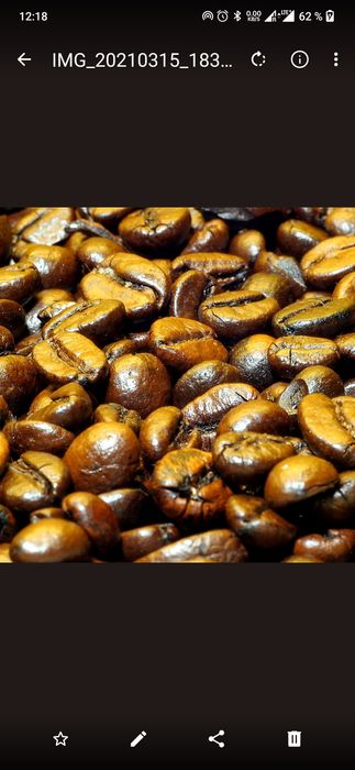 Зерновой кофе крафтовой обжарки, кава в зернах