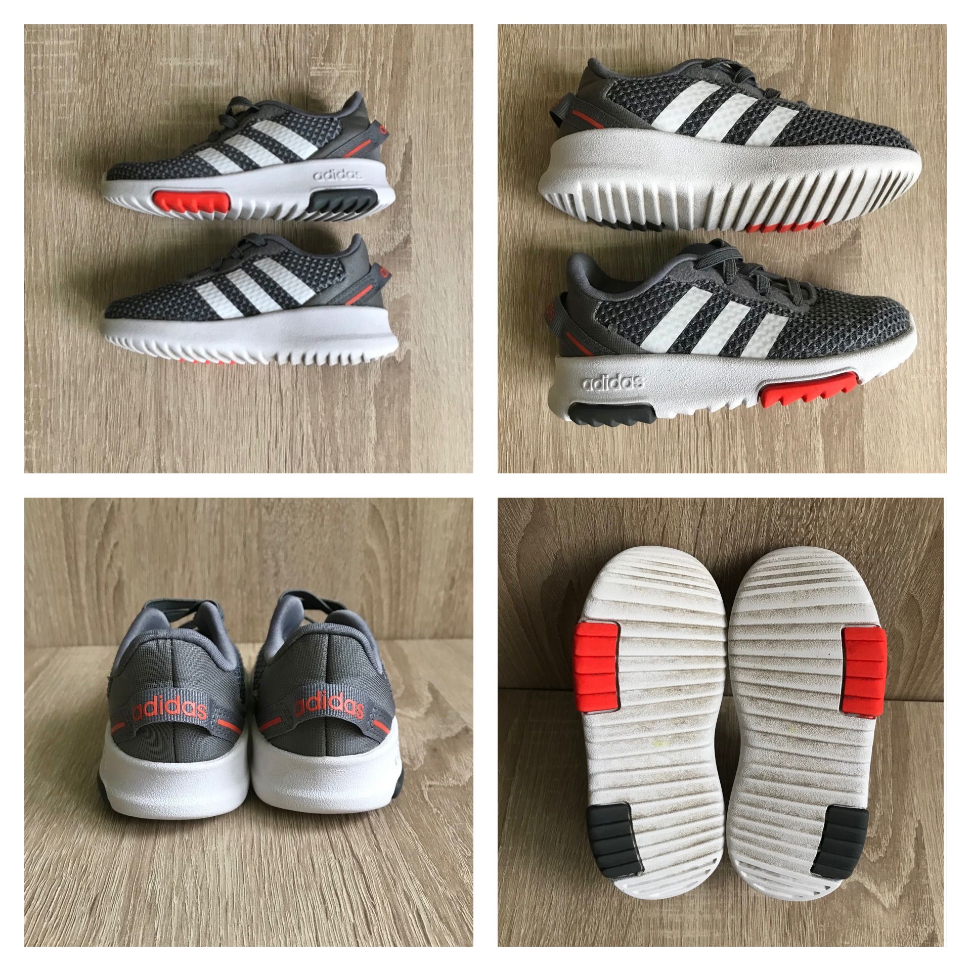 Adidas buty dziecięce szare r. 23