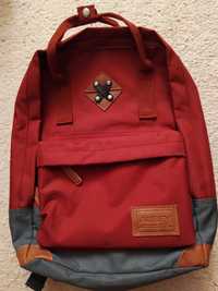 Mały plecak Abbey szkolny, nowy, uniseks, kolor bordowy/bordo