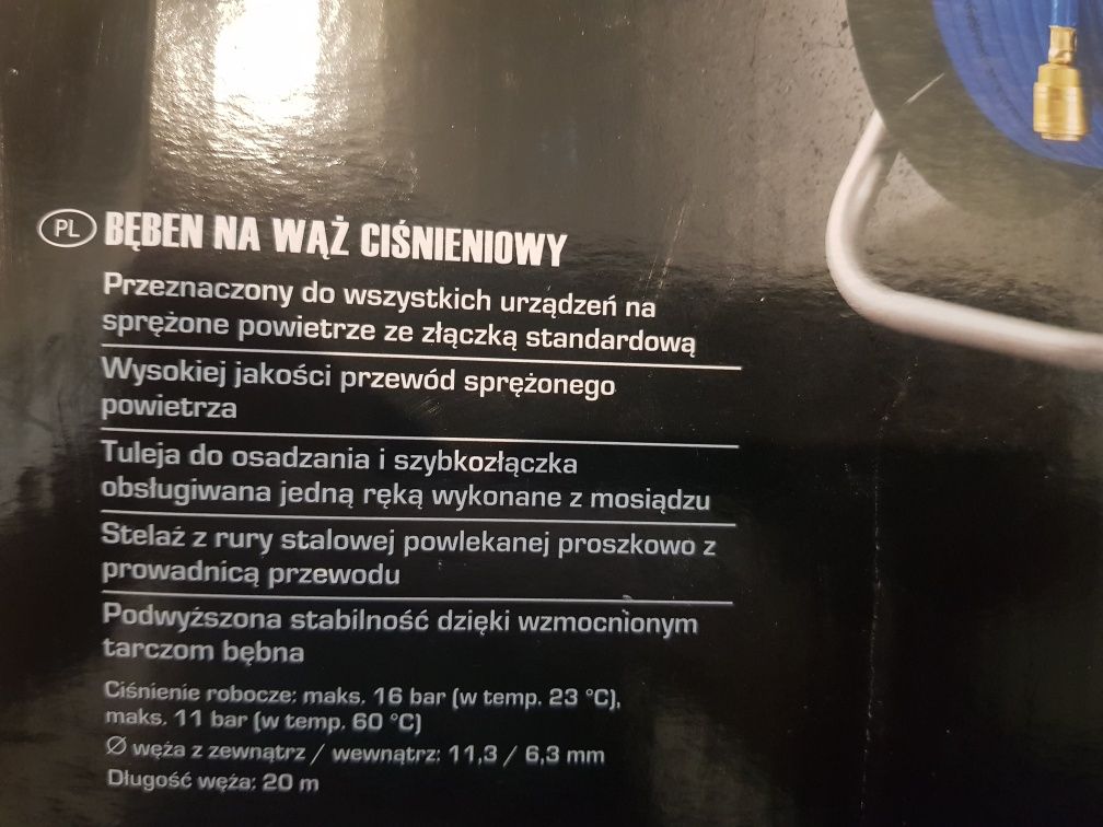 Bęben Wąż ciśnieniowy 20m