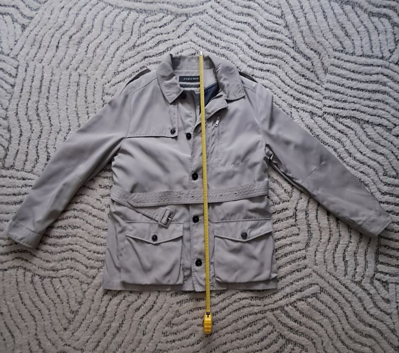 Płaszcz męski typu krótki trencz Zara z podpinką