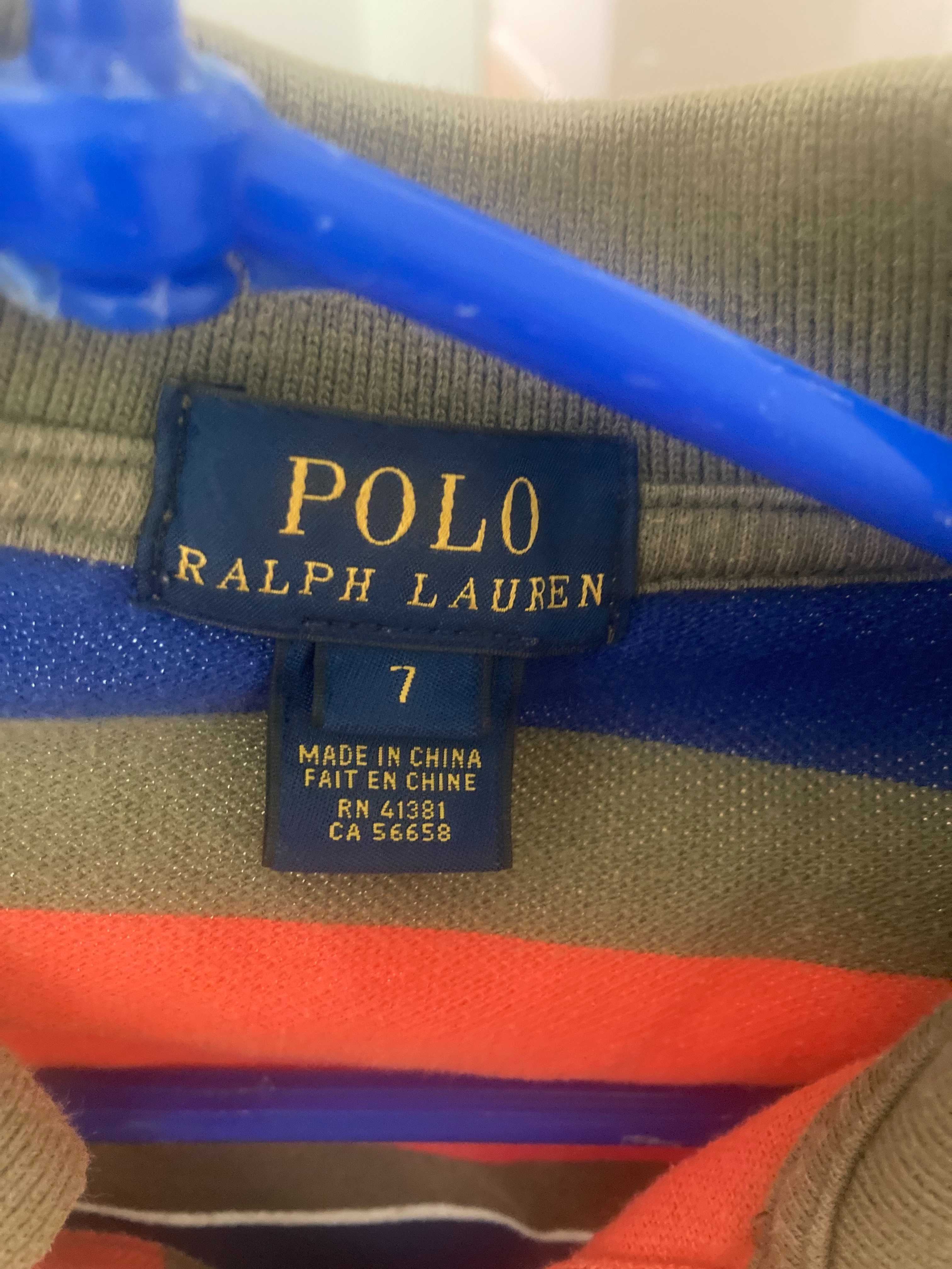 Kolorowa koszulka polo dla chłopca Ralph Lauren 122/128