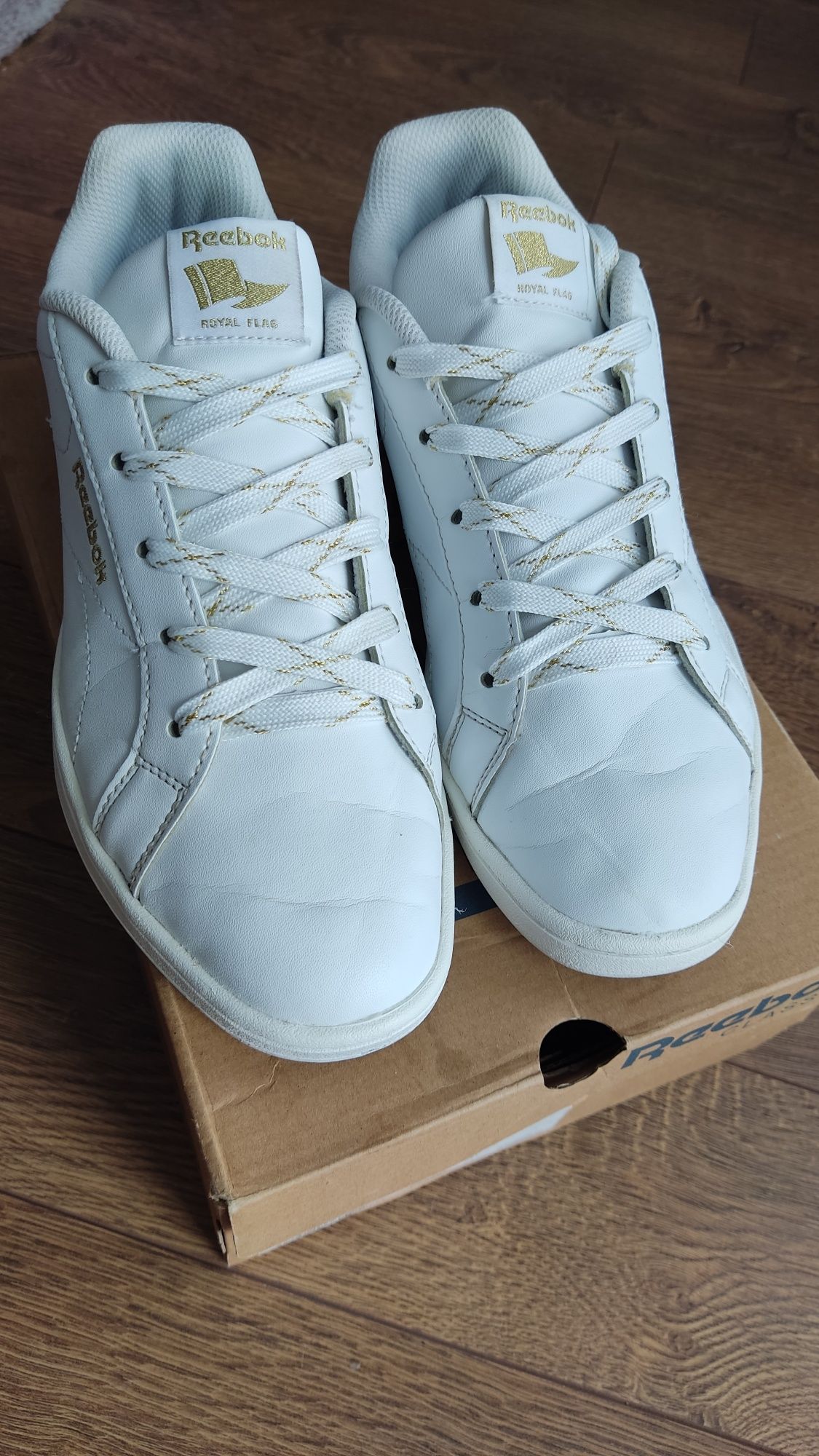Білі кросівки кеди жіночі Reebok royal complete cln, 39 розмір