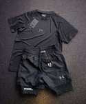 Мужская компрессионная одежда Under Armour. Спортивный костюм рашгард
