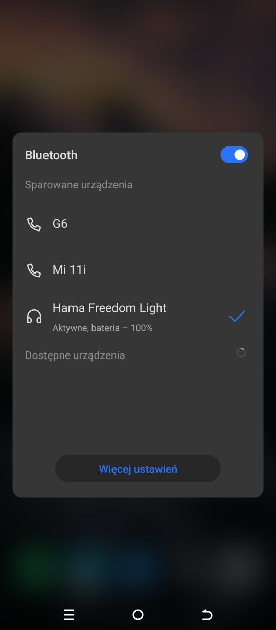 Słuchawki bezprzewodowe Hama Freedom Light