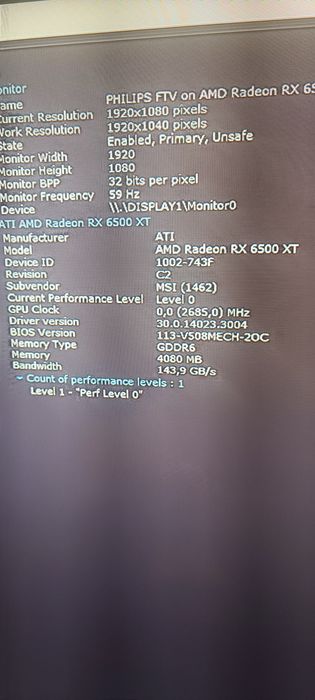 Amd Radeon RX 6500 XT 4GB DDR6