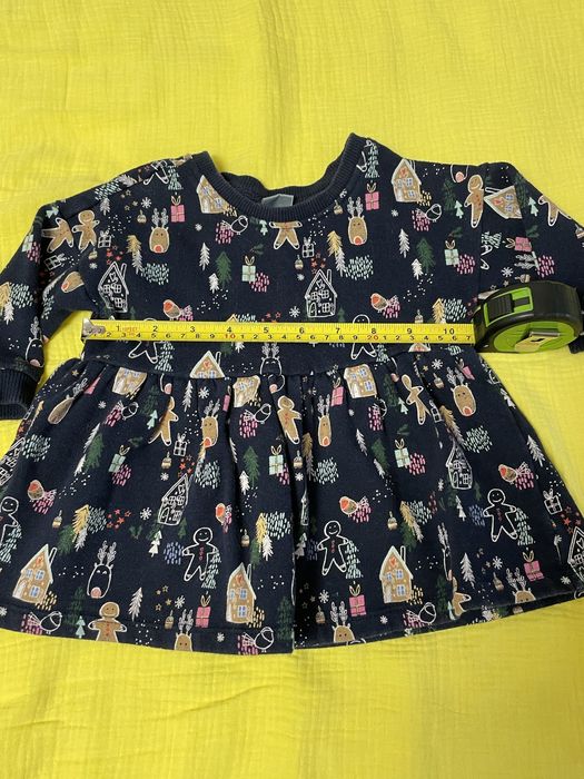 Тепла сукня/плаття для дівчинки Next 3-6 м.