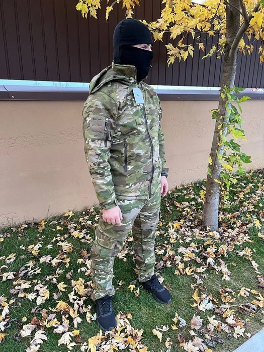 Куртка Софтшелл мультикам утеплена флісом. Розмір М