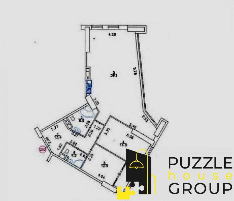 Продаж 2к квартири 79,4 м2 ЖК Manhattan city