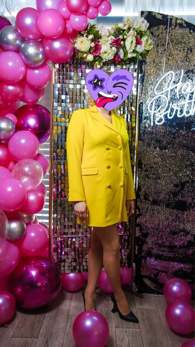 Платье піджак жовтий ( дуже яскравий)