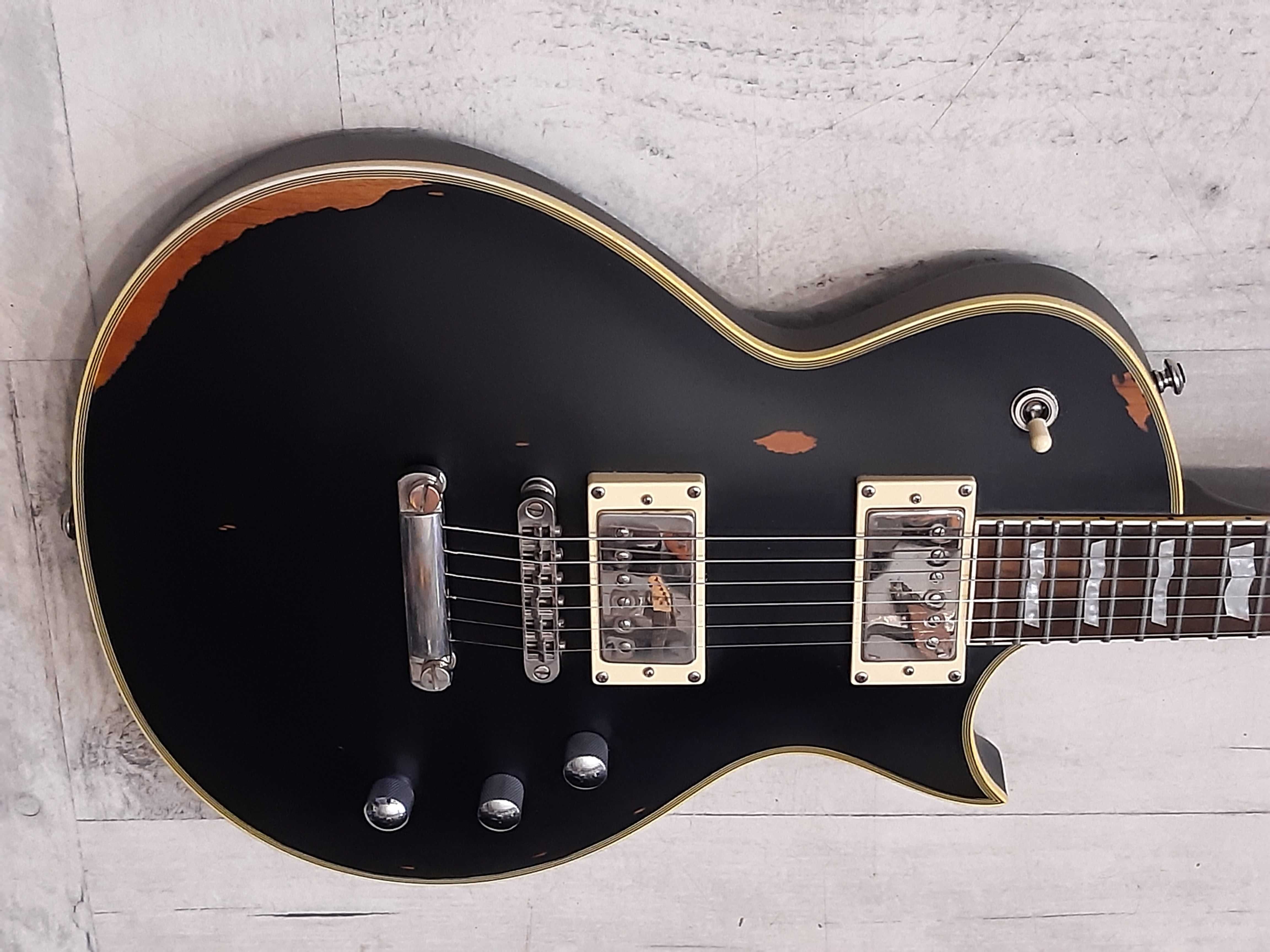 Super Gitara Les Paul-ESP LTD EC-256-Black Relic -wysyłka Free-zamiana