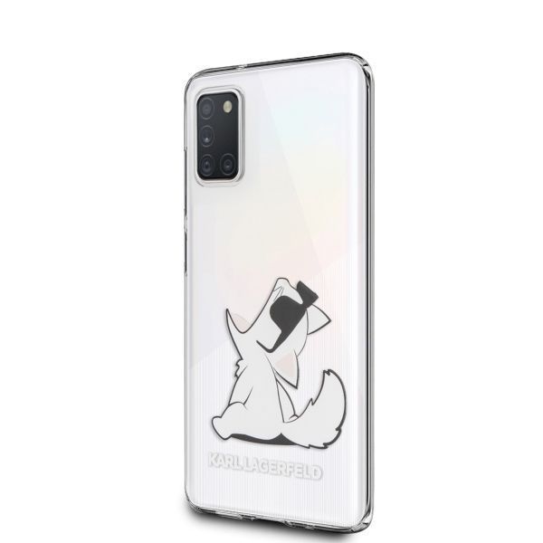 Etui Hardcase Transparent Choupette Fun dla Samsung Galaxy A31