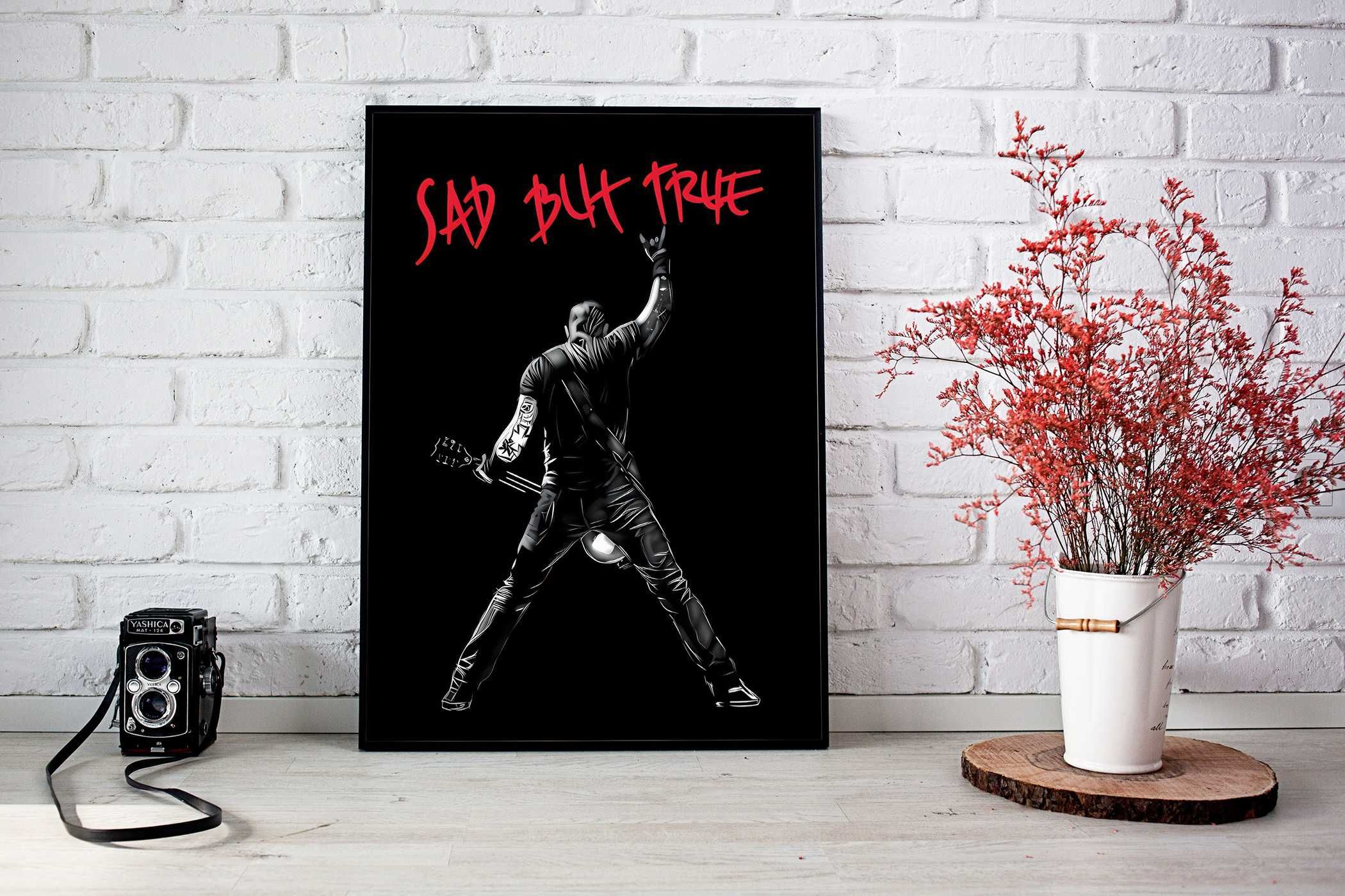 James Hatfield Metallica PLAKAT A3 Vintage - GRATIS