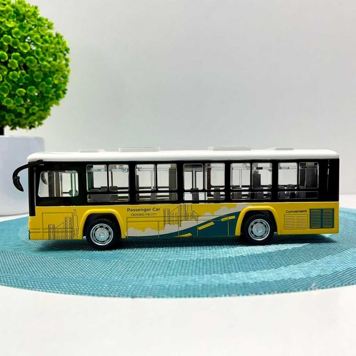 Автобус металевий інерція світло звуком відчиняються двері(CLM-0771AC)