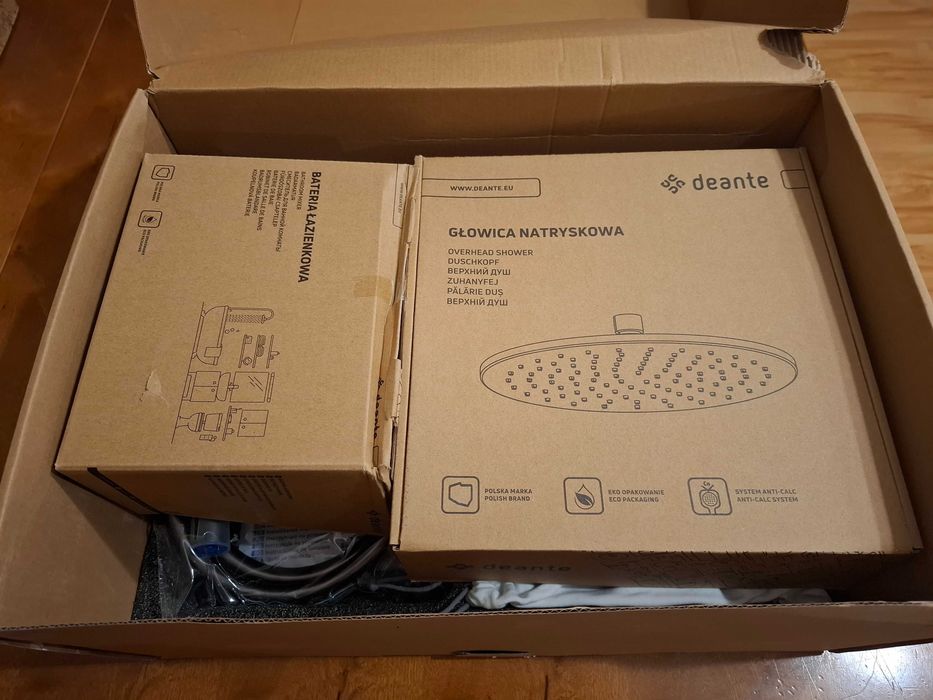 Deante Zestaw prysznicowy Silia titanium podtynkowy - NQS D9YK