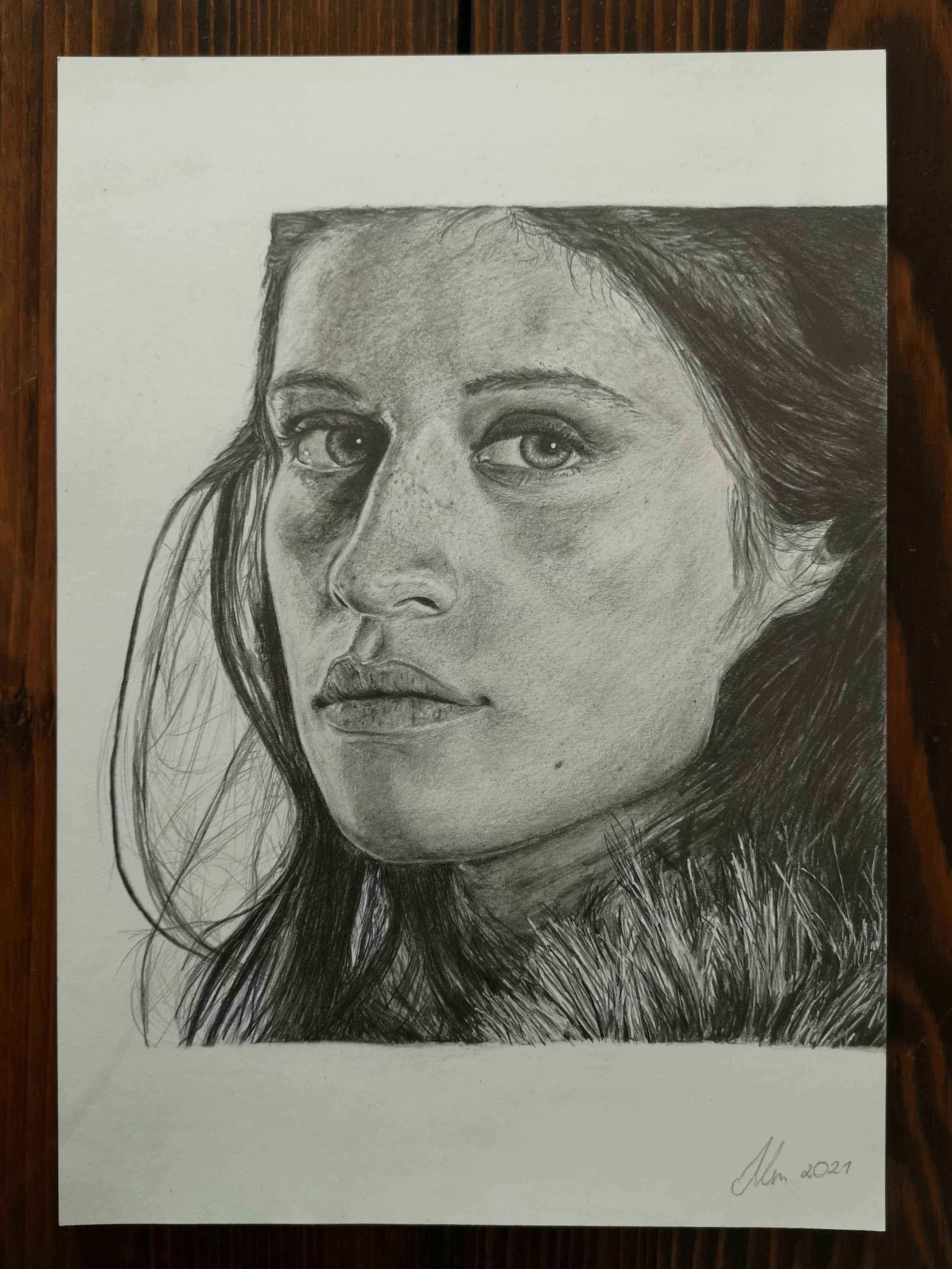 Portret Yennefer z serialu Wiedźmin