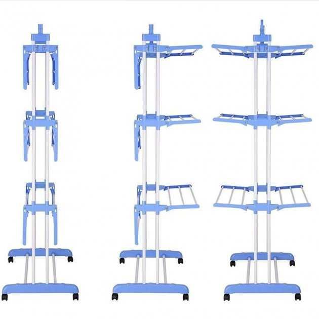 Вертикальная сушилка для белья напольная складная сушка для одежды