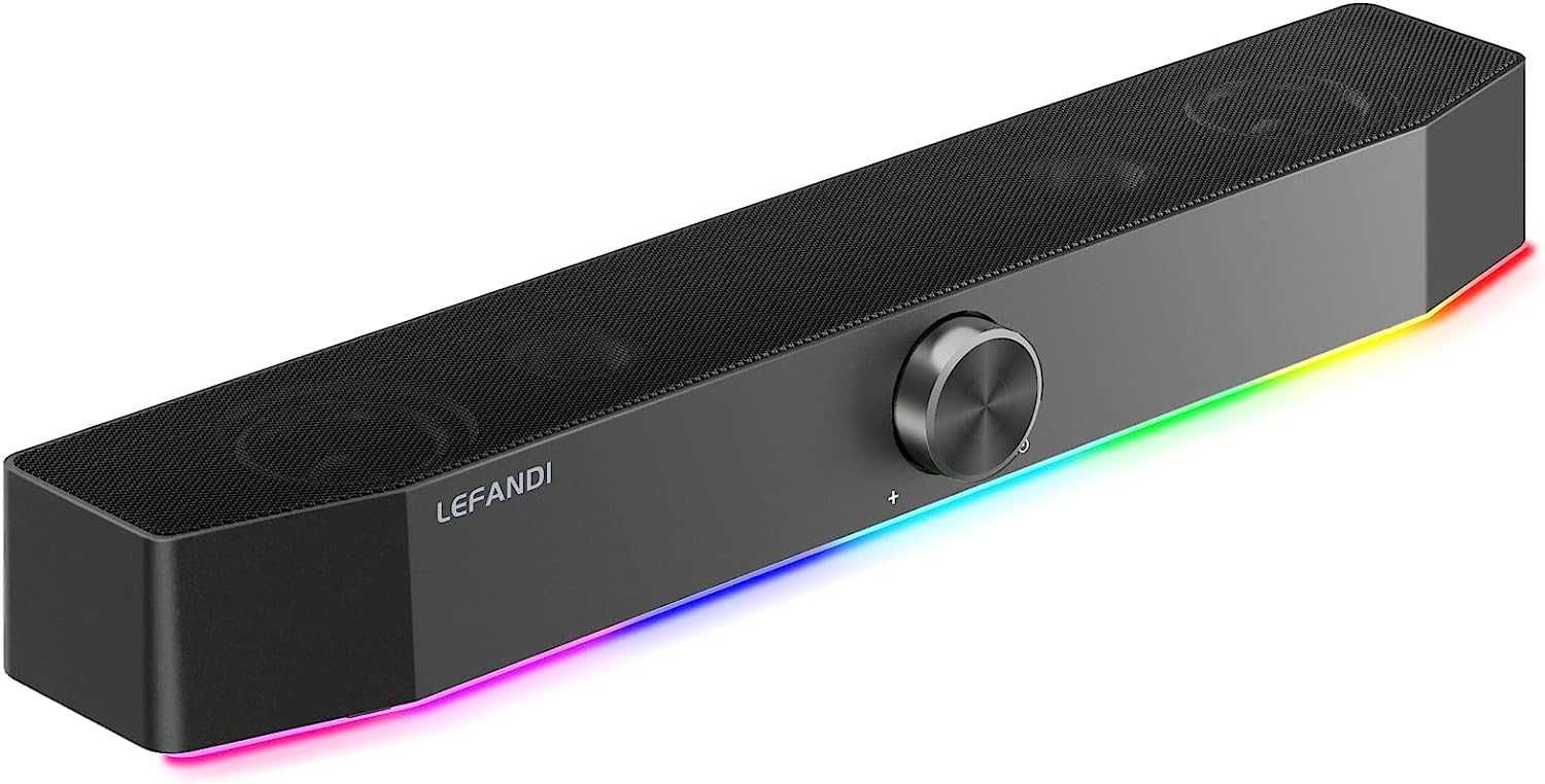 LEFANDI Głośnik do komputera Bluetooth RGB