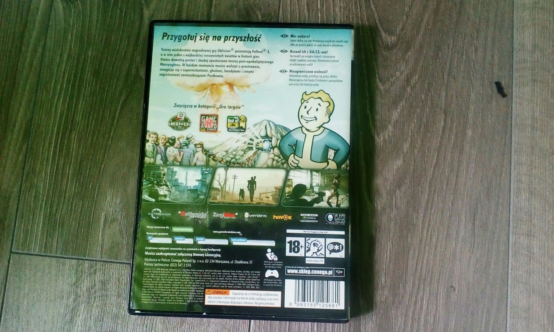 Gra Fallout 3 na PC wersja Polska